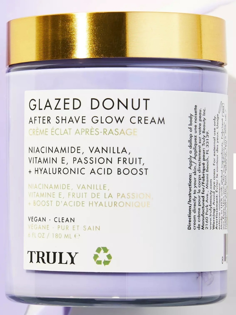 ✨ Truly Glazed Donut After Shave Glow Cream | 6 oz | Factory Sealed | New